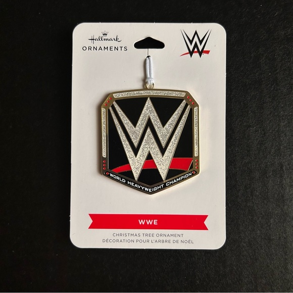 Hallmark Wrestling WWE Christmas Tree Ornament World Heavyweight Champion Decor - Picture 1 of 9